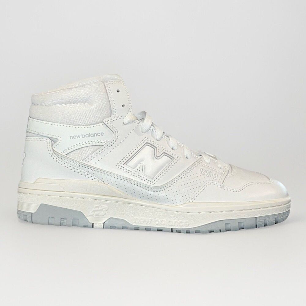 New Balance 650R Leather White BB650RWW 650 US Men 9 Women 10.5 UK  8.5 EU 42.5